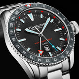 Stuhrling Original Aquadiver Quartz Black Dial Men's Watch M17217#M17217 - The Watches Men & Co #6