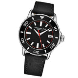Stuhrling Original Aquadiver Quartz Black Dial Men's Watch M17996 - The Watches Men & Co #2