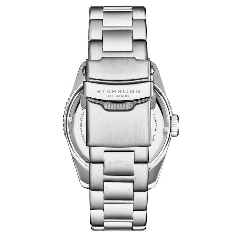 Stuhrling Original Aquadiver Quartz White Dial Men's Watch M17218 - The Watches Men & Co #3