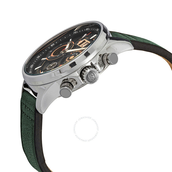 Stuhrling Original Aviator Black Dial Men's Watch M15540 - The Watches Men & Co #2