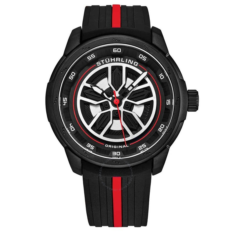 Stuhrling Original Aviator Black Dial Men's Watch M15578 - The Watches Men & Co