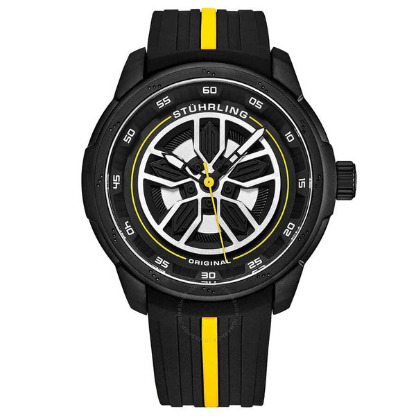 Stuhrling Original Aviator Black Dial Men's Watch M15579 - The Watches Men & Co