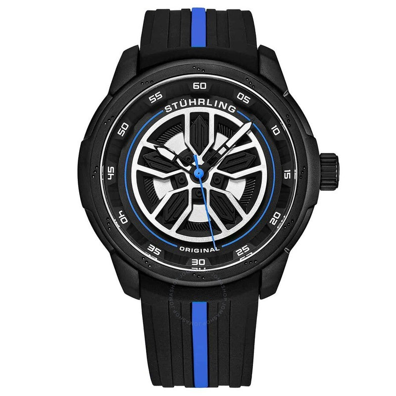 Stuhrling Original Aviator Black Dial Men's Watch M15580 - The Watches Men & Co