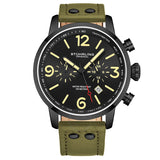 Stuhrling Original Aviator Chronograph Quartz Black Dial Men's Watch M17965 - The Watches Men & Co