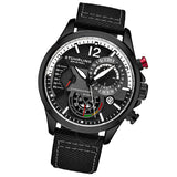 Stuhrling Original Aviator Chronograph Quartz Black Dial Men's Watch M17975 - The Watches Men & Co #2