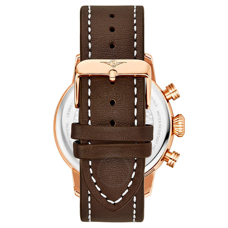 Stuhrling Original Aviator Quartz Blue Dial Men's Watch M13647 - The Watches Men & Co #2