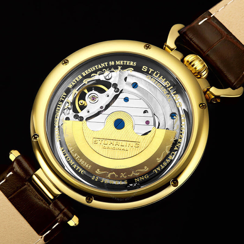 Stuhrling Original Legacy Automatic Black Dial Men's Watch M13502 - The Watches Men & Co #2