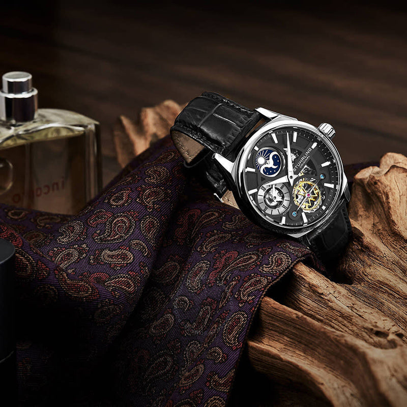 Stuhrling Original Legacy Automatic Black Dial Men's Watch M13599 - The Watches Men & Co #4