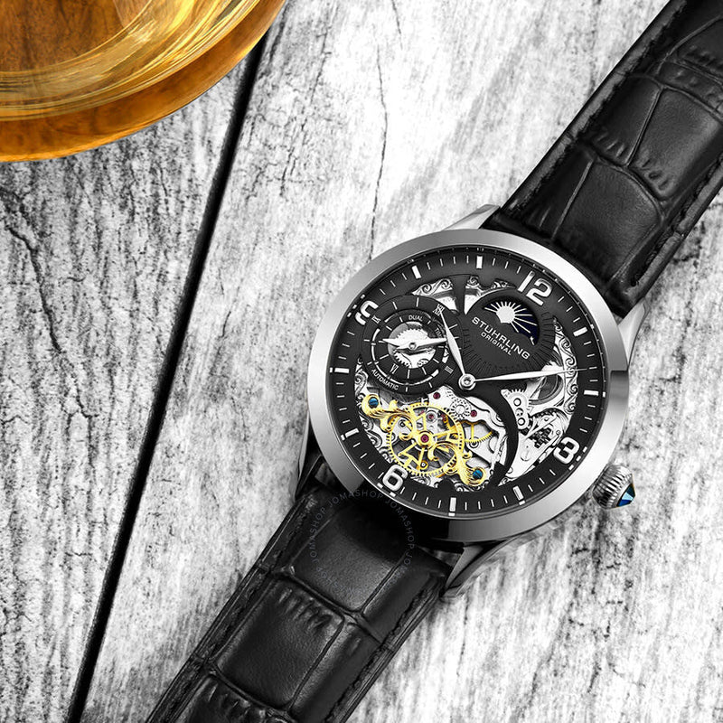 Stuhrling Original Legacy Automatic Black Dial Men's Watch M13601 - The Watches Men & Co #3