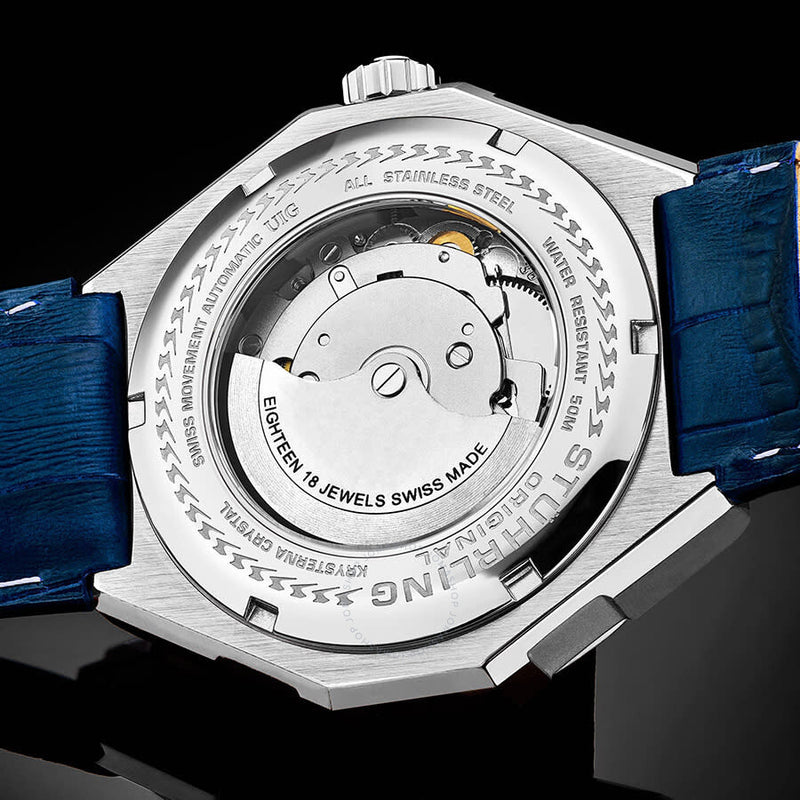 Stuhrling Original Legacy Automatic Blue Dial Men's Watch M13491 - The Watches Men & Co #3