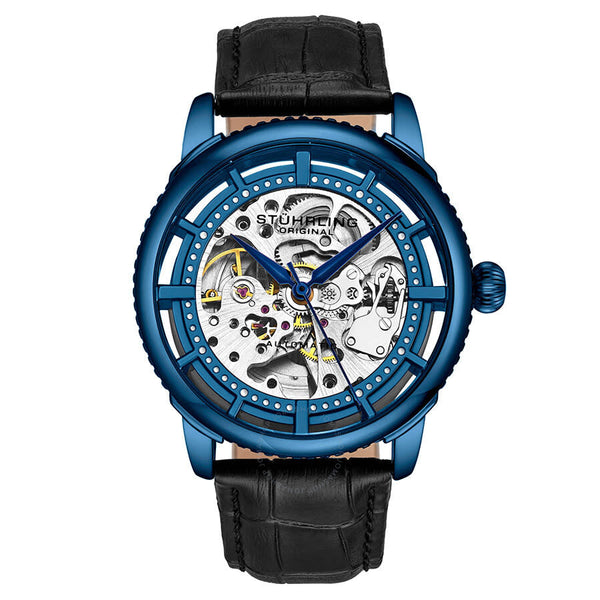 Stuhrling Original Legacy Automatic Blue Dial Men's Watch M13630 - The Watches Men & Co