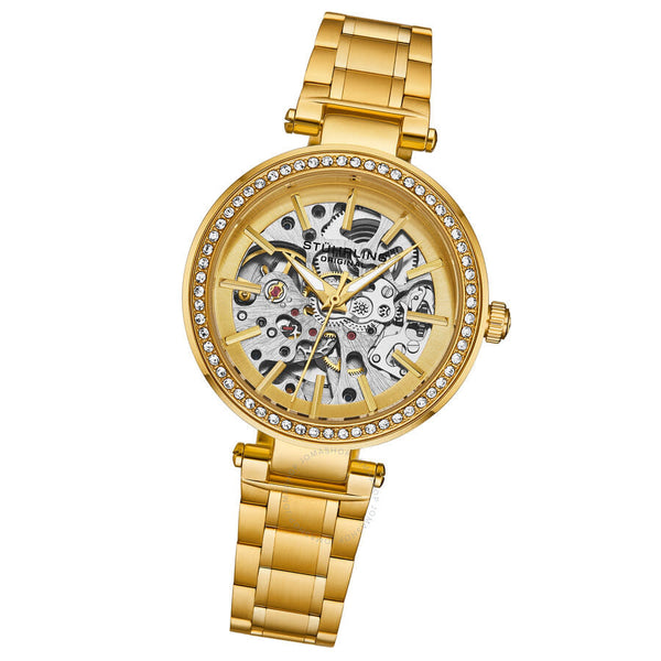 Stuhrling Original Legacy Automatic Gold Dial Ladies Watch M17990 - The Watches Men & Co #2