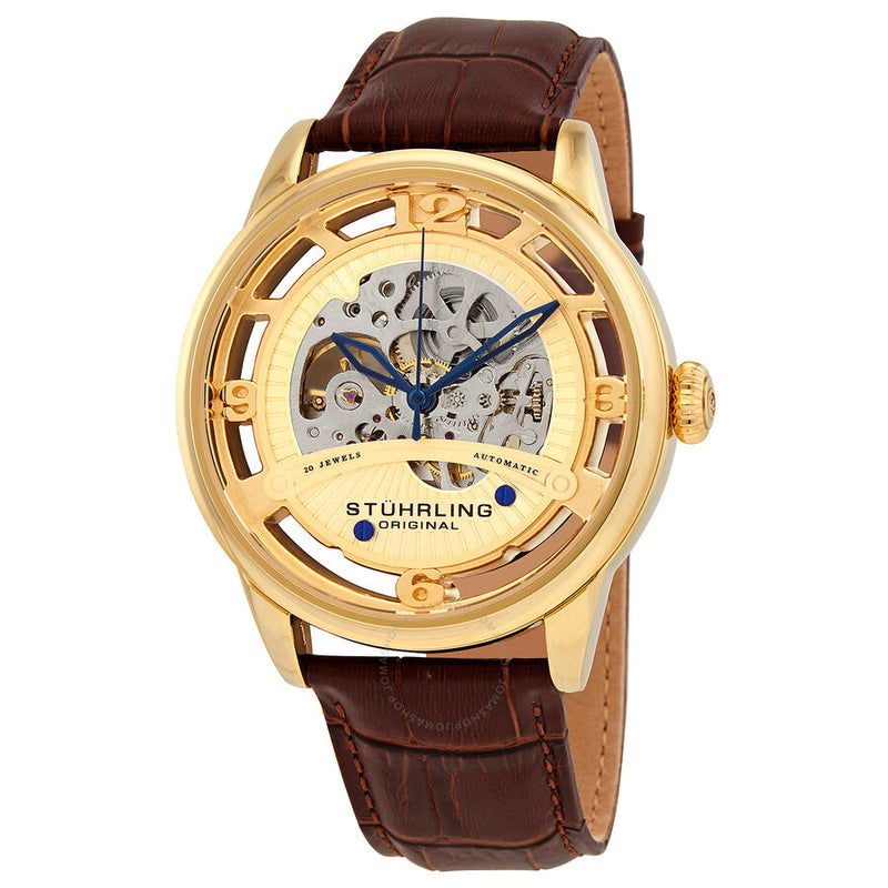 Stuhrling Original Legacy Automatic Gold Dial Men's Watch M16238 - The Watches Men & Co