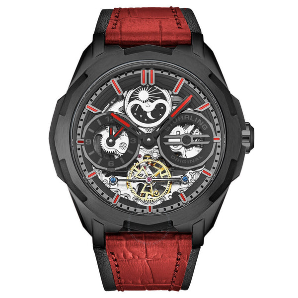 Stuhrling Original Legacy Automatic Red Dial Men's Watch M18223 - The Watches Men & Co