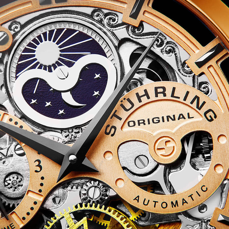 Stuhrling Original Legacy Automatic Rose Dial Men's Watch M13522 - The Watches Men & Co #3