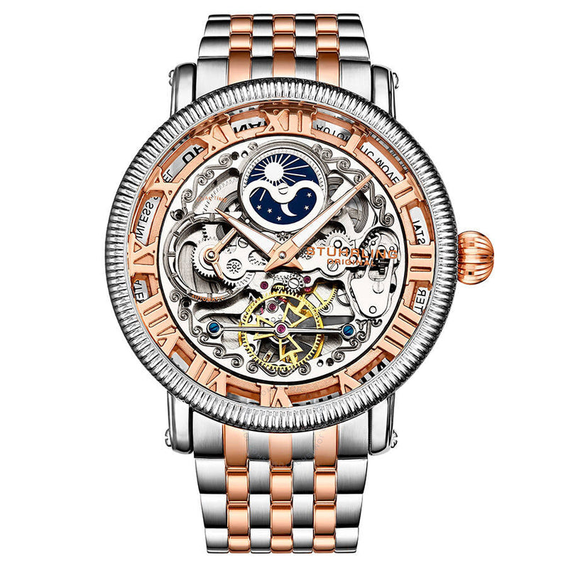 Stuhrling Original Legacy Automatic Rose Dial Two-tone Men's Watch M13565 - The Watches Men & Co