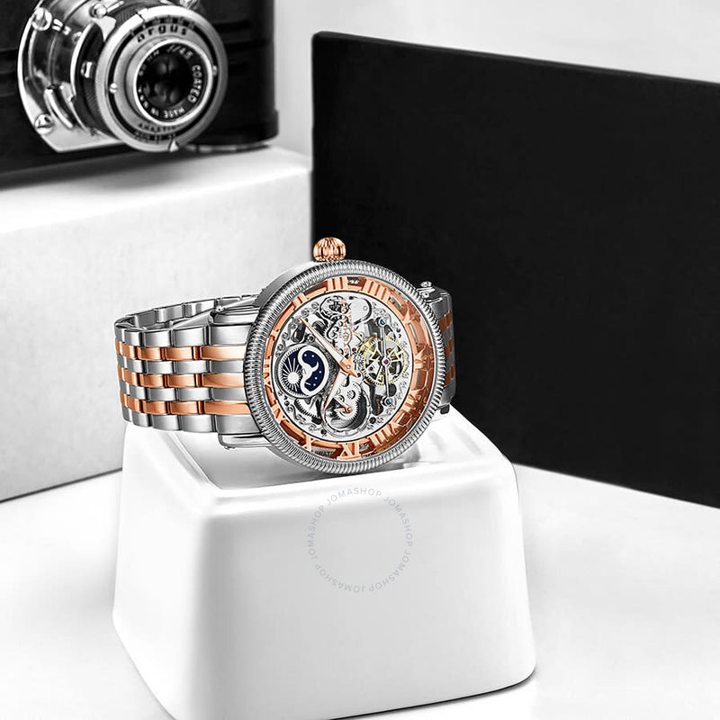 Stuhrling Original Legacy Automatic Rose Dial Two-tone Men's Watch M13565 - The Watches Men & Co #3