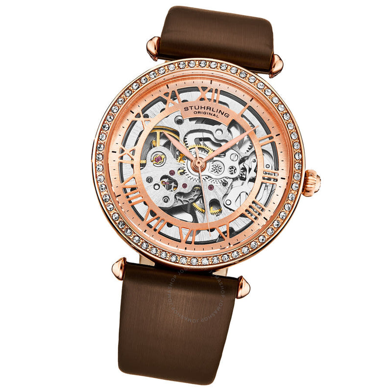 Stuhrling Original Legacy Automatic Rose Gold Dial Ladies Watch M17193 - The Watches Men & Co #2