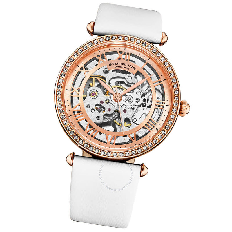 Stuhrling Original Legacy Automatic Rose Gold Dial Ladies Watch M17194 - The Watches Men & Co #2