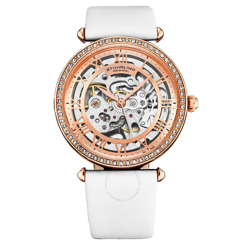 Stuhrling Original Legacy Automatic Rose Gold Dial Ladies Watch M17194 - The Watches Men & Co