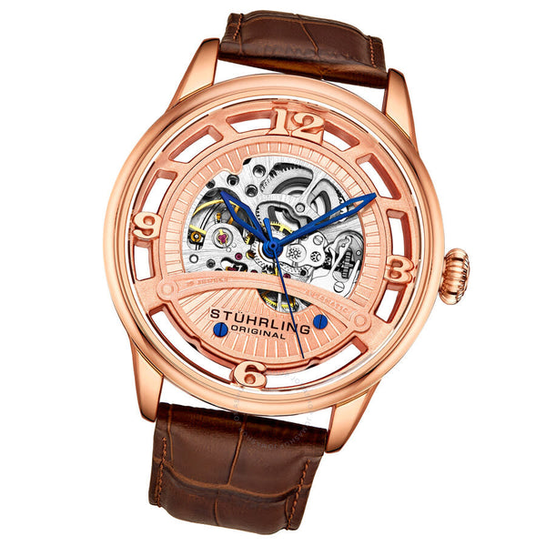 Stuhrling Original Legacy Automatic Rose Gold Dial Men's Watch M16239 - The Watches Men & Co #2