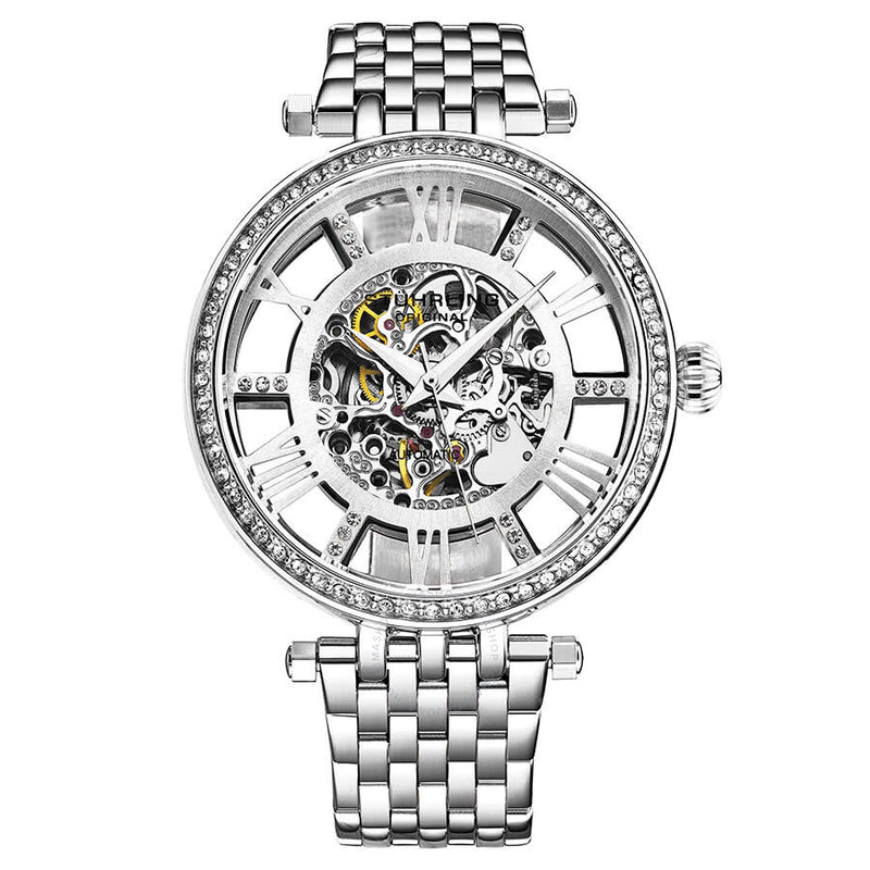 Stuhrling Original Legacy Automatic Silver Dial Ladies Watch M13607 - The Watches Men & Co
