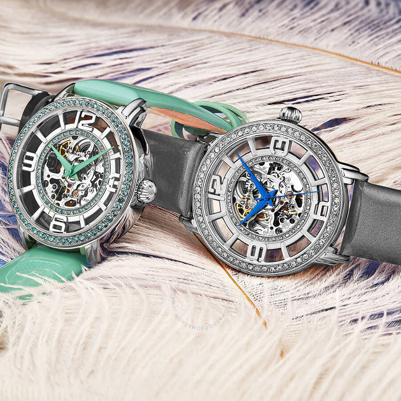 Stuhrling Original Legacy Automatic Silver Dial Ladies Watch M13611 - The Watches Men & Co #4