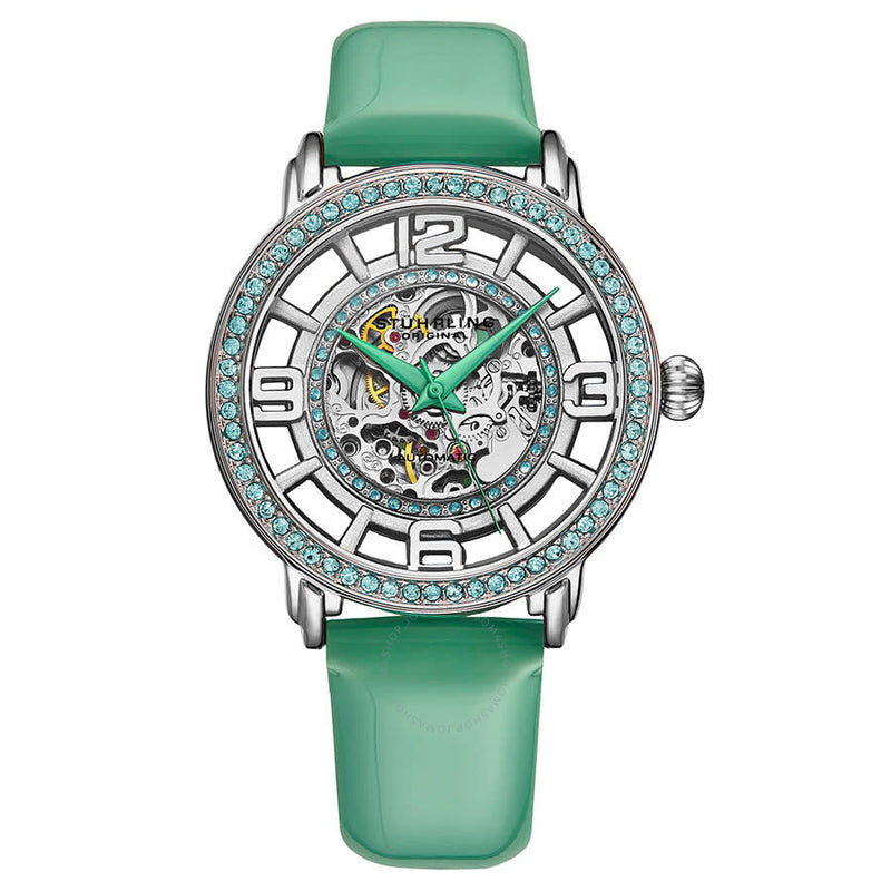 Stuhrling Original Legacy Automatic Silver Dial Ladies Watch M13611 - The Watches Men & Co