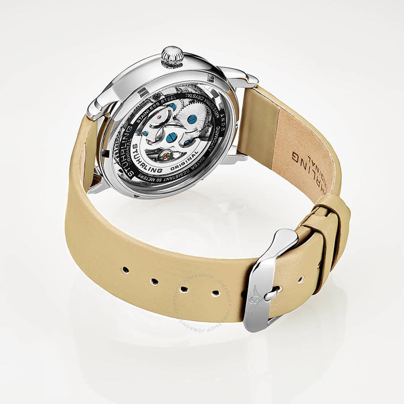 Stuhrling Original Legacy Automatic Silver Dial Ladies Watch M13635 - The Watches Men & Co #2