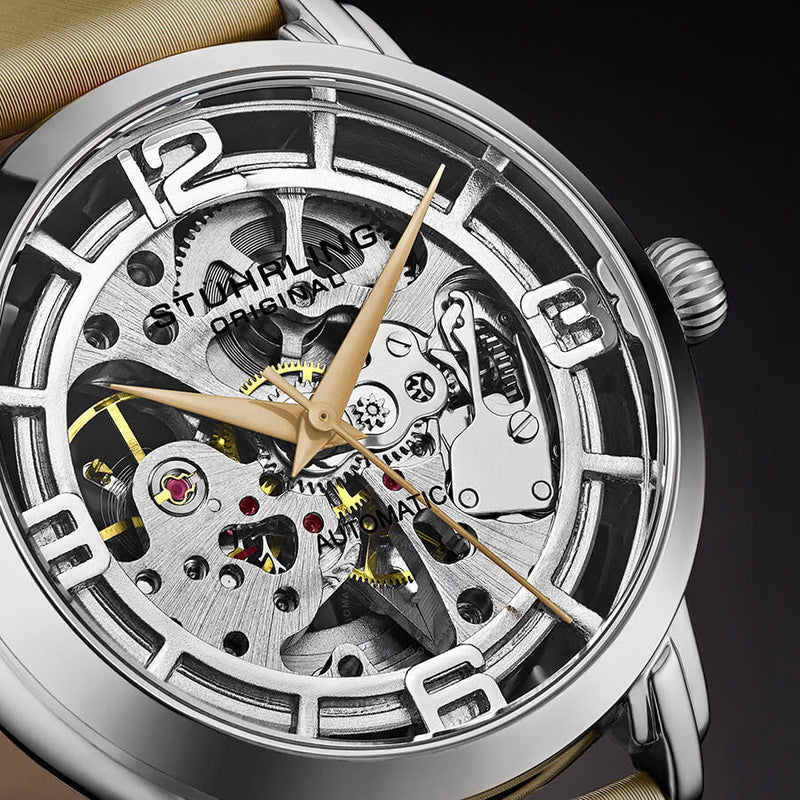 Stuhrling Original Legacy Automatic Silver Dial Ladies Watch M13635 - The Watches Men & Co #4