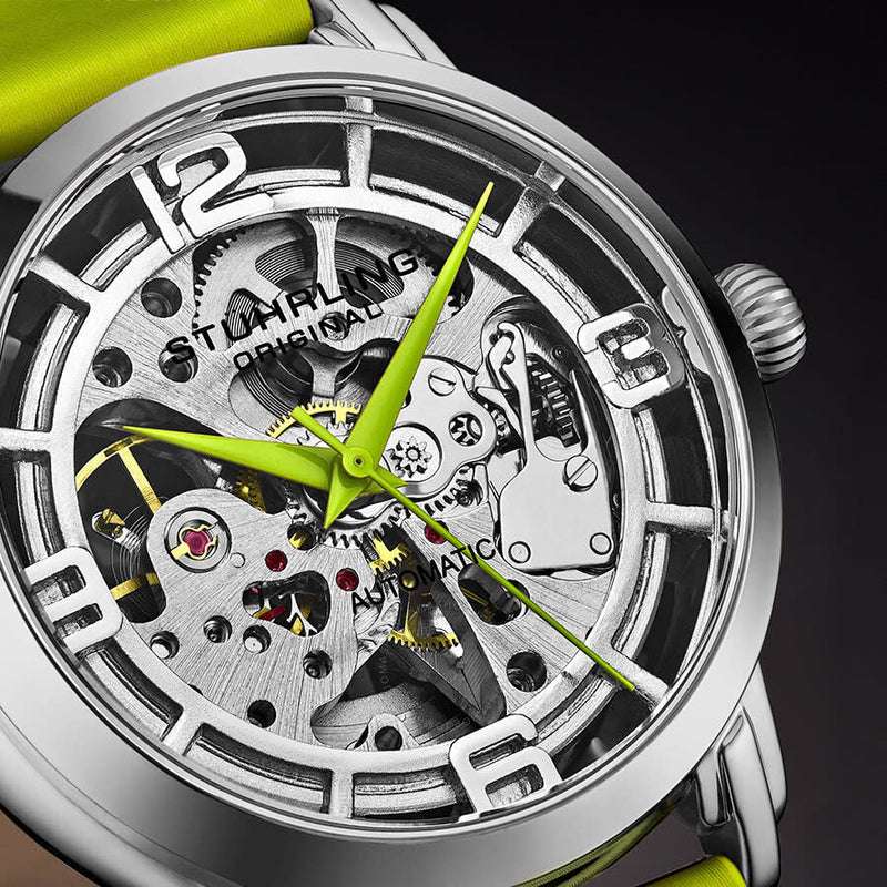 Stuhrling Original Legacy Automatic Silver Dial Ladies Watch M13636 - The Watches Men & Co #4