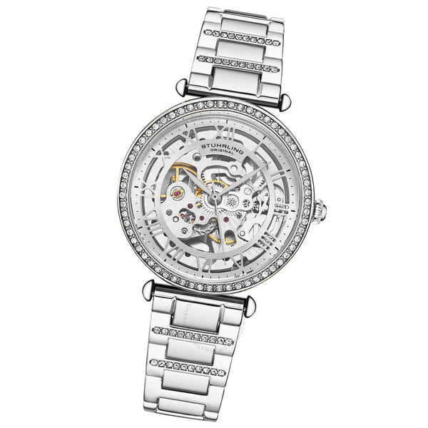 Stuhrling Original Legacy Automatic Silver Dial Ladies Watch M17192 - The Watches Men & Co #2