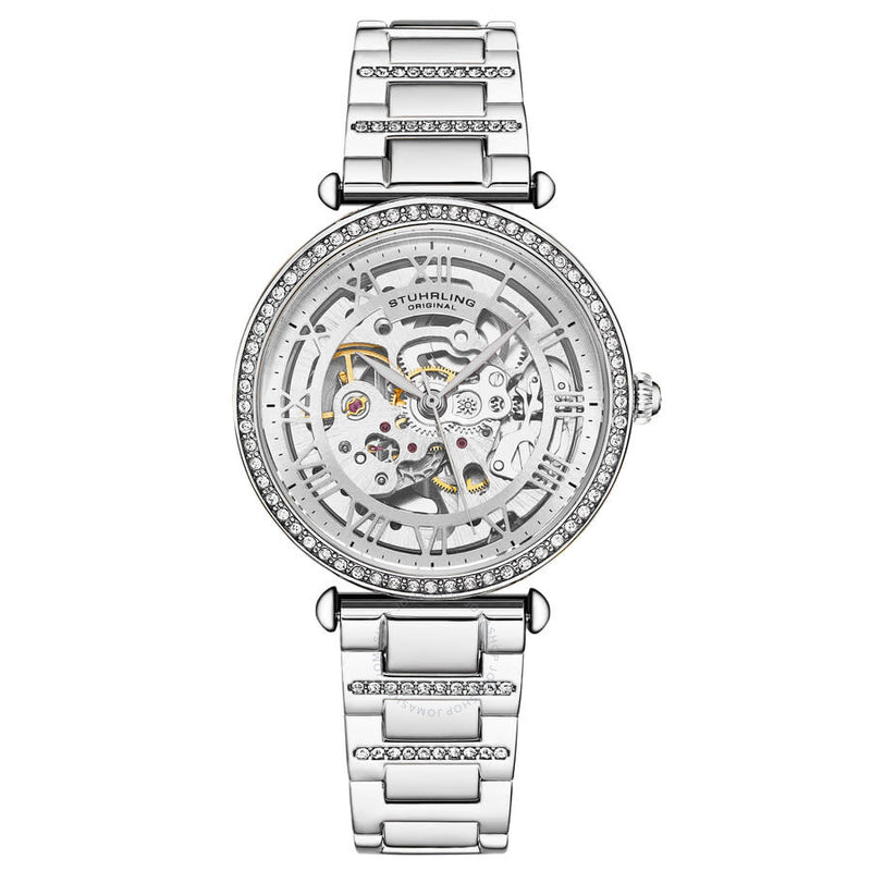 Stuhrling Original Legacy Automatic Silver Dial Ladies Watch M17192 - The Watches Men & Co