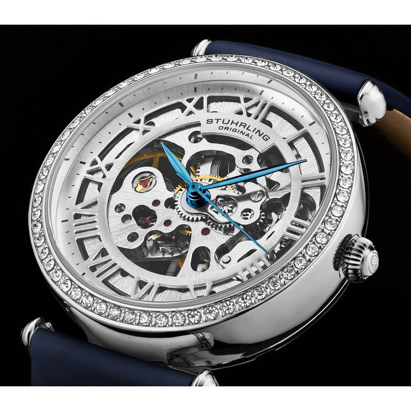 Stuhrling Original Legacy Automatic Silver Dial Ladies Watch M17195 - The Watches Men & Co #4