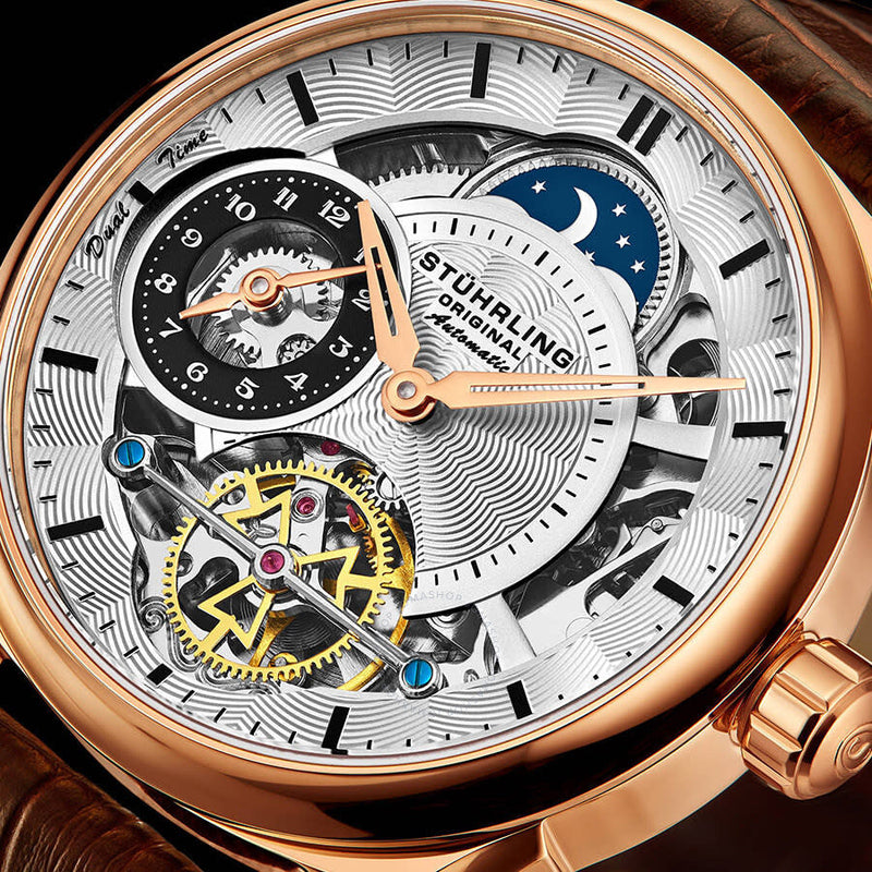 Stuhrling Original Legacy Automatic Silver Dial Men's Watch M13509 - The Watches Men & Co #4