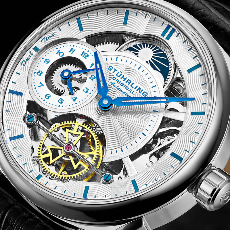 Stuhrling Original Legacy Automatic Silver Dial Men's Watch M13525 - The Watches Men & Co #4