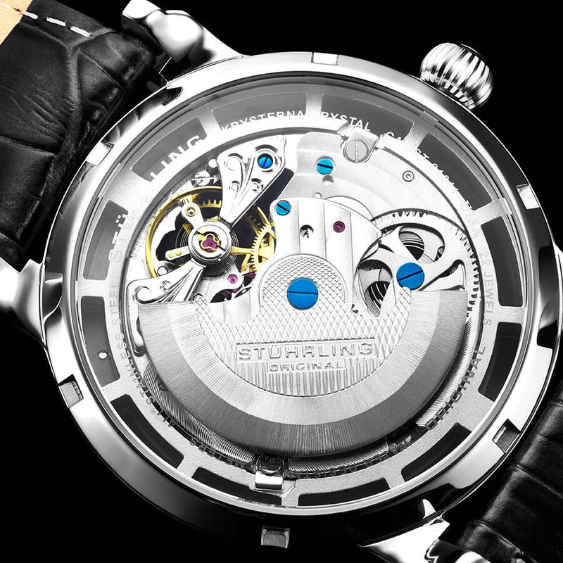 Stuhrling Original Legacy Automatic Silver Dial Men's Watch M13541#M13541 - The Watches Men & Co #7