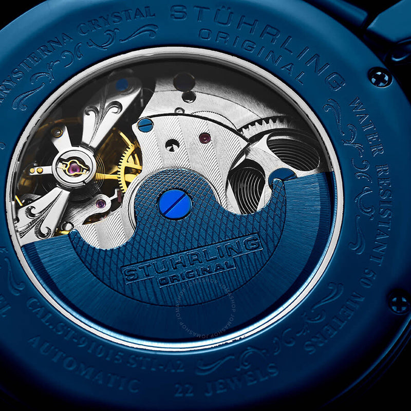 Stuhrling Original Legacy Automatic Silver Dial Men's Watch M13569 - The Watches Men & Co #3