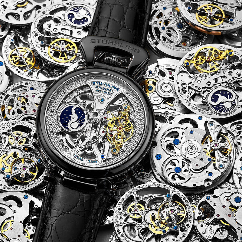 Stuhrling Original Legacy Automatic Silver Dial Men's Watch M13570 - The Watches Men & Co #5