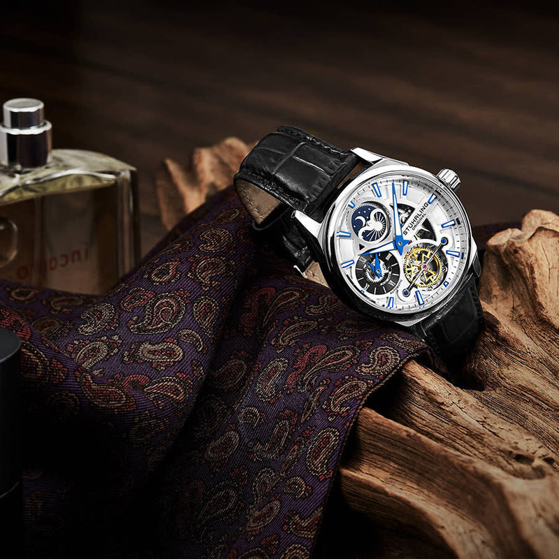 Stuhrling Original Legacy Automatic Silver Dial Men's Watch M13598 - The Watches Men & Co #5