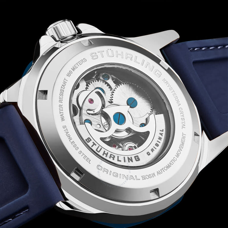 Stuhrling Original Legacy Automatic Silver Dial Men's Watch M17214 - The Watches Men & Co #4