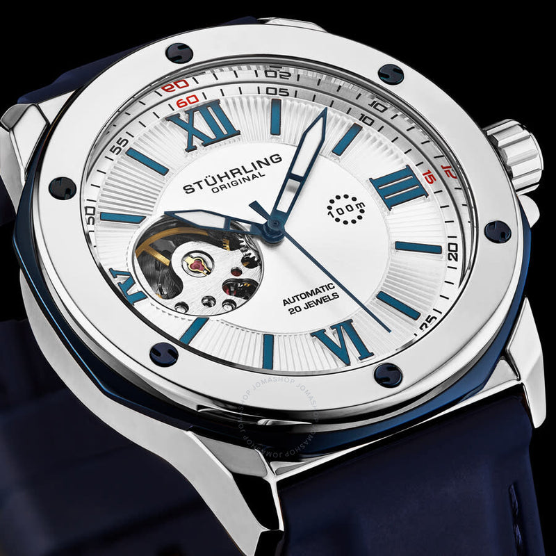 Stuhrling Original Legacy Automatic Silver Dial Men's Watch M17214#M17214 - The Watches Men & Co #6