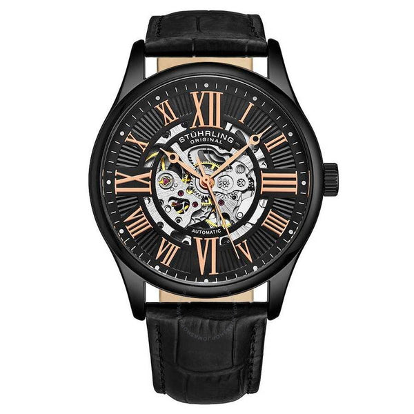 Stuhrling Original Legacy Black Dial Men's Watch M15728 - The Watches Men & Co