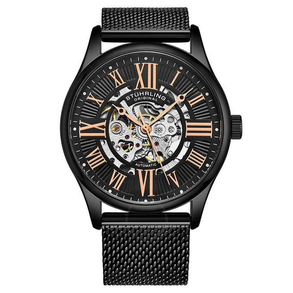 Stuhrling Original Legacy Black Dial Men's Watch M15953 - The Watches Men & Co