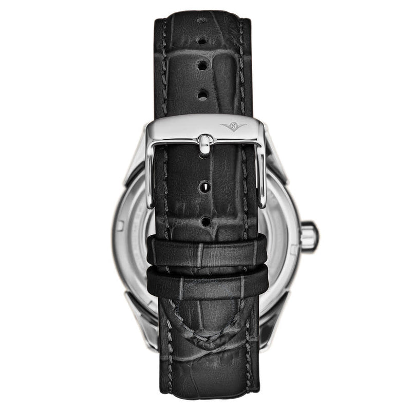 Stuhrling Original Legacy Chronograph Automatic Silver Dial Men's Watch M18244 - The Watches Men & Co #2