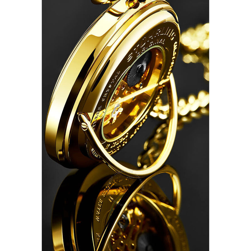 Stuhrling Original Legacy Hand Wind White Dial Men's Pocket Watch M13644 - The Watches Men & Co #4