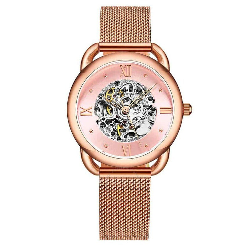 Stuhrling Original Legacy Pink Dial Ladies Watch M15904 - The Watches Men & Co
