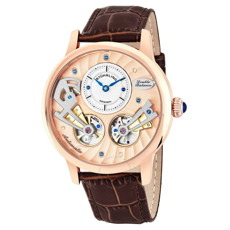 Stuhrling Original Legacy Rose Gold-tone Dial Men's Watch M15424 - The Watches Men & Co