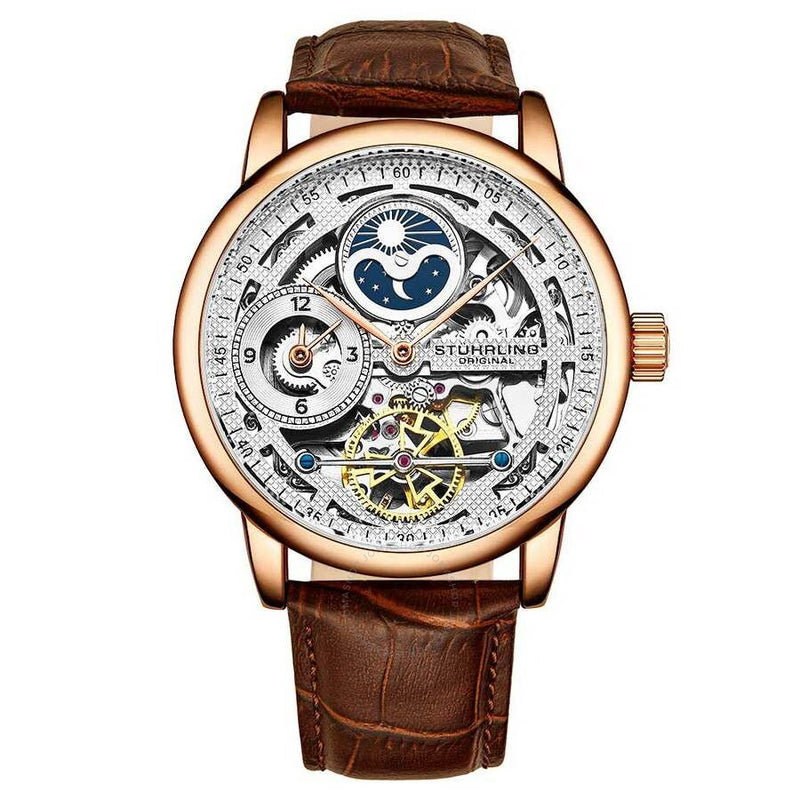 Stuhrling Original Legacy Silver Skeleton Dial Men's Watch M15660 - The Watches Men & Co