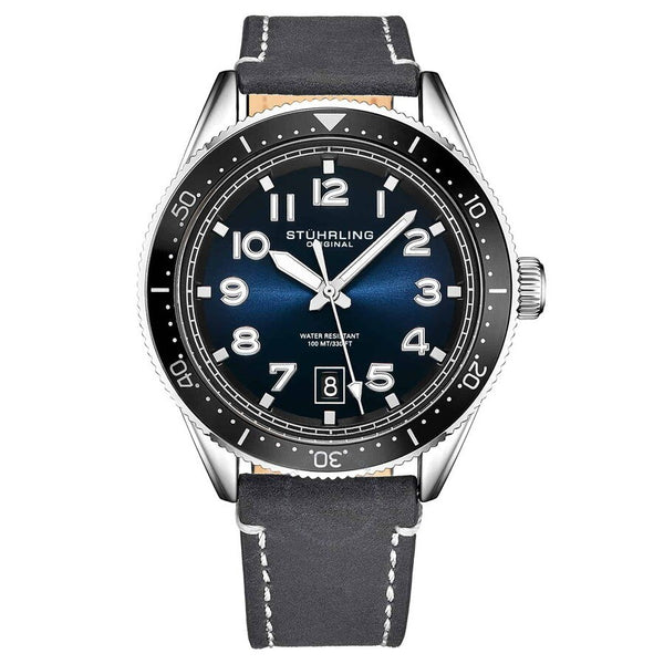 Stuhrling Original Monaco Blue Dial Men's Watch M15896 - The Watches Men & Co